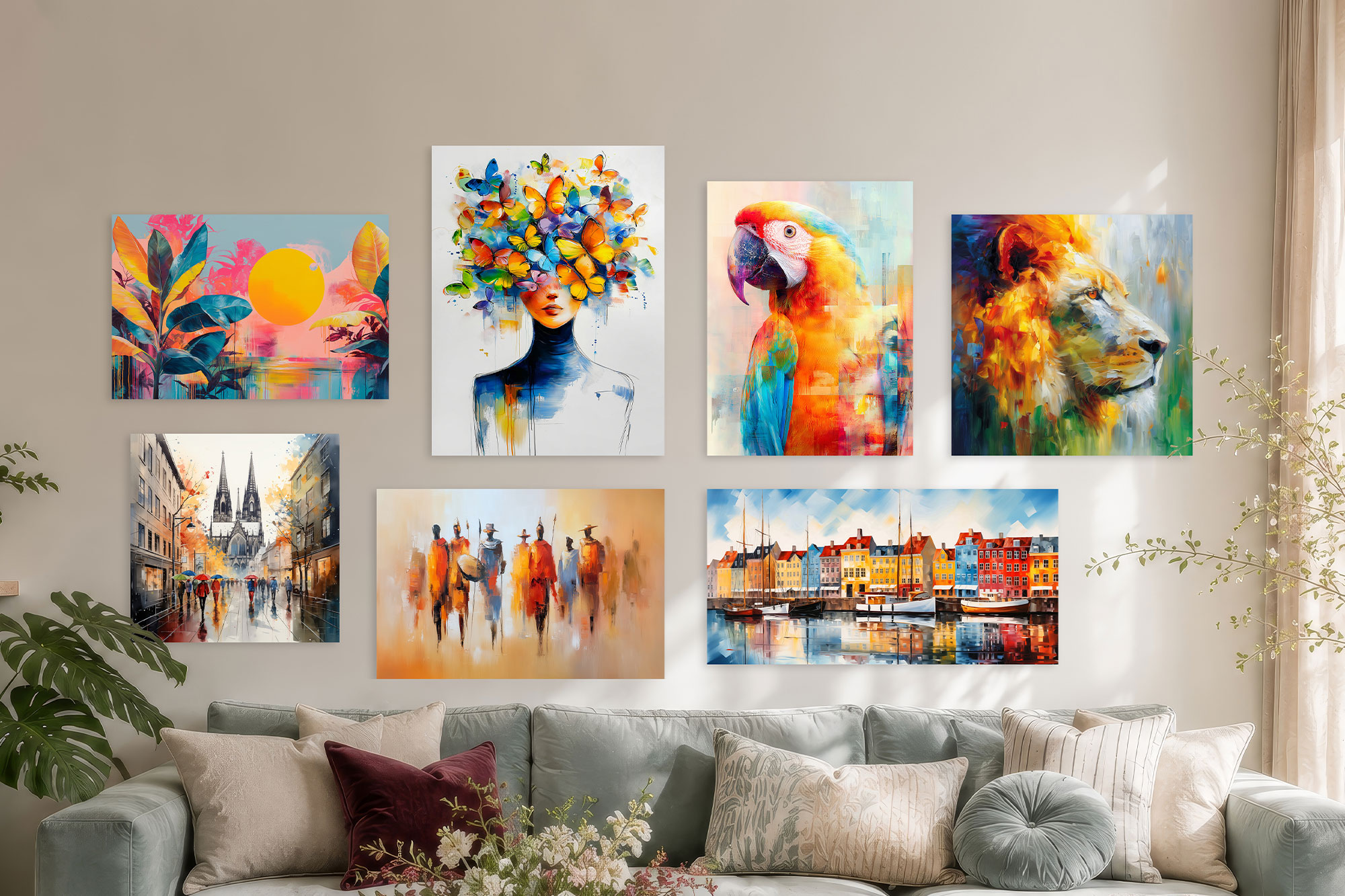 Kunst Bilder als Wandbilder auf Leinwand, Acrylglas oder Alu-Dibond – moderne Poster & Akustikbilder, hochwertige Kunstdrucke für dein Zuhause