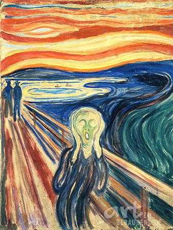Edvard Munch - Der Schrei - Alte Meister als Kunstdruck auf Leinwand, Acrylglas, Alu-Dibond oder als Poster