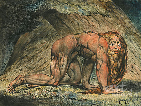 William Blake - Nebukadnezar - Alte Meister als Kunstdruck auf Leinwand, Acrylglas, Alu-Dibond oder als Poster