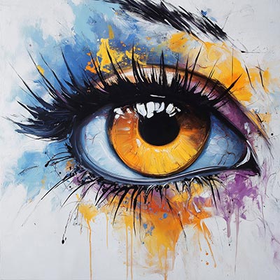 Auge - London Impression im Stil einer kreativen Fotografie auf Leinwand, Acrylglas, Alu-Dibond oder als Poster