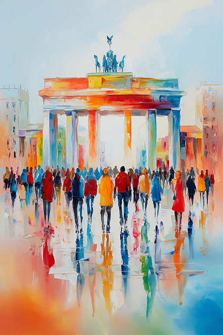 Brandenburger Tor Berlin Bild auf Leinwand, Acrylglas oder als Poster