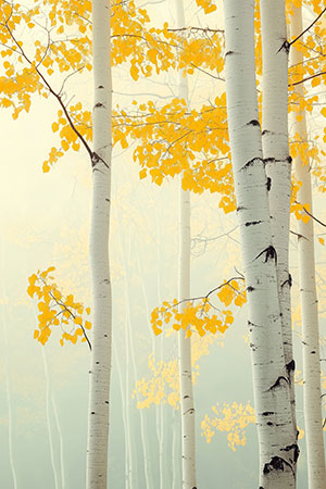 Licht im Wald - Wandbild im Stil eines Gemäldes auf Leinwand, Acrylglas, Alu-Dibond oder als Poster