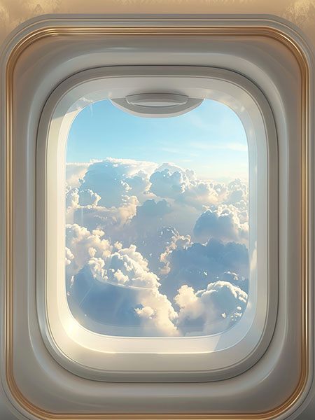 Über den Wolken Gemälde Kunstdruck auf Leinwand, Acrylglas oder als Poster