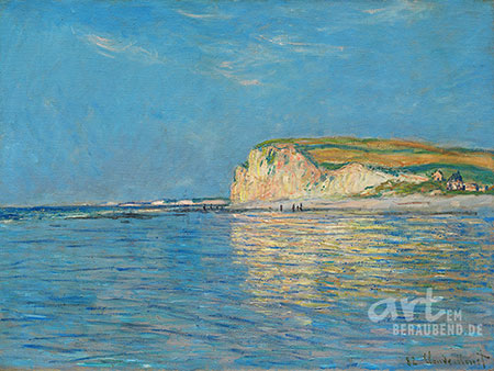 Claude Monet - Ebbe bei Pourville - Alte Meister als Kunstdruck auf Leinwand, Acrylglas, Alu-Dibond oder als Poster