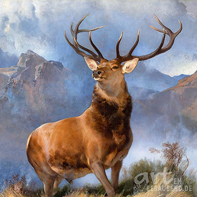 Edwin Landseer - The Monarch of the Glen - Alte Meister als Kunstdruck auf Leinwand, Acrylglas, Alu-Dibond oder als Poster