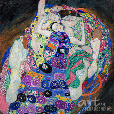 Gustav Klimt - Die Jungfrau - Alte Meister als Kunstdruck auf Leinwand, Acrylglas, Alu-Dibond oder als Poster