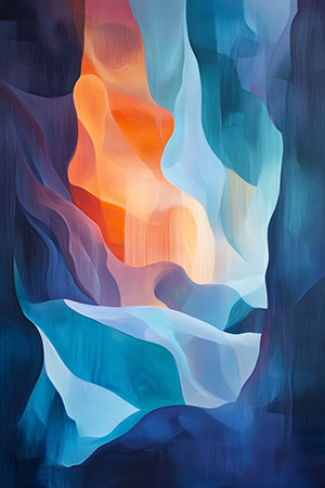 harmonische abstrakte Farbstrukturen, modernes Wandbild auf Leinwand, als Acrylglasbild, auf Alu-Dibond oder als Poster