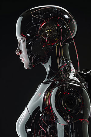 Humanoid - Modernes Wandbild auf Leinwand, Acrylglas, Alu-Dibond oder als Poster