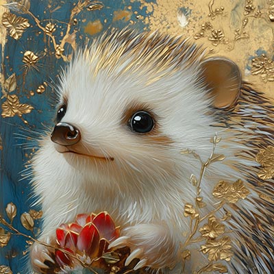 Goldigel - London Impression im Stil einer kreativen Fotografie auf Leinwand, Acrylglas, Alu-Dibond oder als Poster