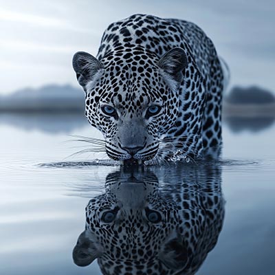 Raubkatze - London Impression im Stil einer kreativen Fotografie auf Leinwand, Acrylglas, Alu-Dibond oder als Poster