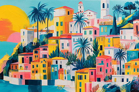 Kuba Gemälde Bild auf Leinwand, Acrylglas oder als Poster