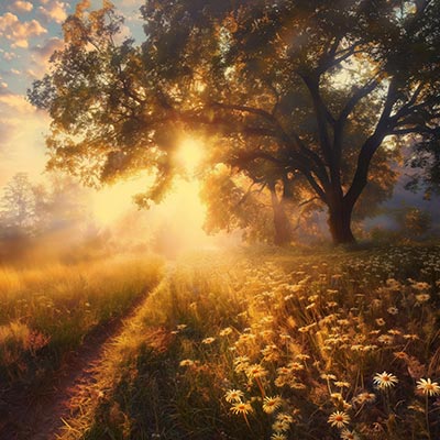 Lichtdurchflutet - Fotorealistisches Wandbild als Kunstdruck auf Leinwand, Acrylglas, Alu-Dibond oder als Poster