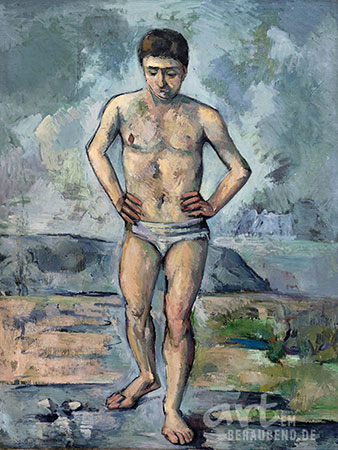 Paul Cézanne - Badender - Alte Meister als Kunstdruck auf Leinwand, Acrylglas, Alu-Dibond oder als Poster