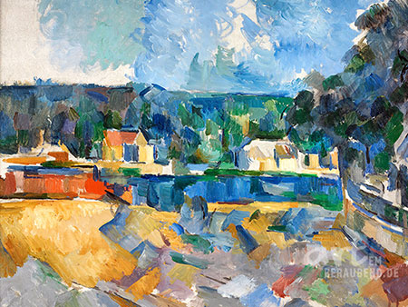 Paul Cézanne - Flussufer - Alte Meister als Kunstdruck auf Leinwand, Acrylglas, Alu-Dibond oder als Poster