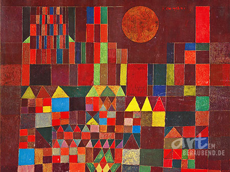 Paul Klee - Burg und Sonne - Alte Meister als Kunstdruck auf Leinwand, Acrylglas, Alu-Dibond oder als Poster