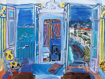 Raoul Dufy - Geöffnetes Fenster in Nizza - Alte Meister als Kunstdruck auf Leinwand, Acrylglas, Alu-Dibond oder als Poster