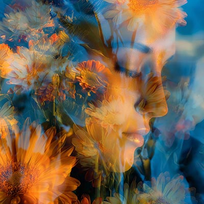 Sommerliches Wandbild als Kunstdruck auf Leinwand, Acrylglas oder als Poster