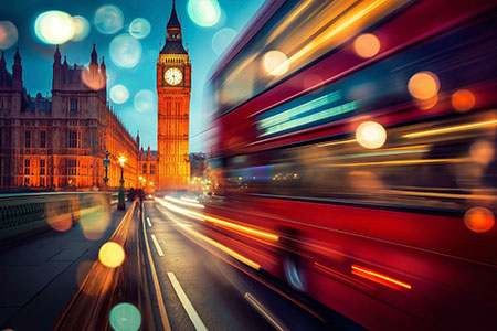 London Impression - Wandbild im Stil einer Fotografie auf Leinwand, Acrylglas, Alu-Dibond oder als Poster