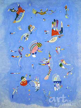 Vassily Kandinsky - Bleu de Ciel - Alte Meister als Kunstdruck auf Leinwand, Acrylglas, Alu-Dibond oder als Poster