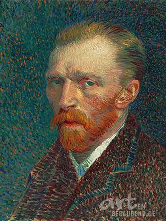 Vincent Van Gogh - Selbstporträt - Alte Meister als Kunstdruck auf Leinwand, Acrylglas, Alu-Dibond oder als Poster