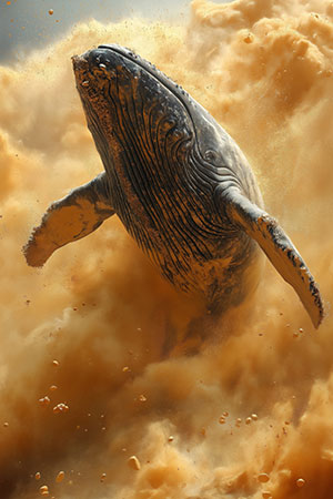 Wüstenwal - London Impression im Stil einer kreativen Fotografie auf Leinwand, Acrylglas, Alu-Dibond oder als Poster